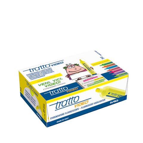 Evidenziatore TRATTO Video 1-5 mm giallo  F830201